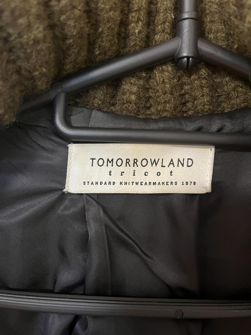 TOMORROWLAND tricot ニットコート カーキ サイズL