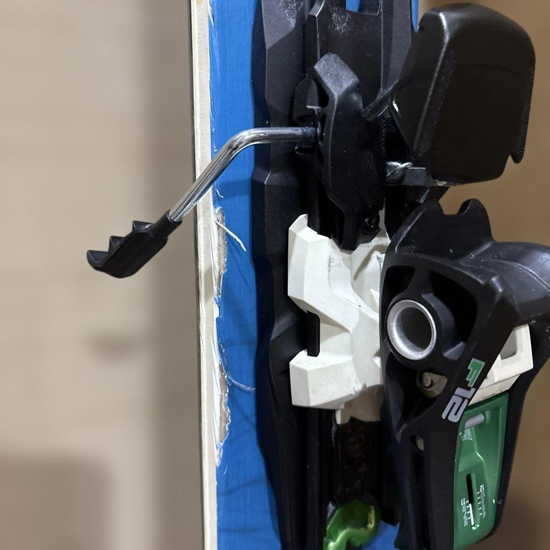 Nordica スキー 青/緑 バインディング付き - メルカリ