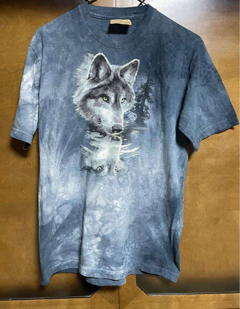 メンズ用 オオカミTシャツ&オパールアクセサリー類ファッションセット(1)