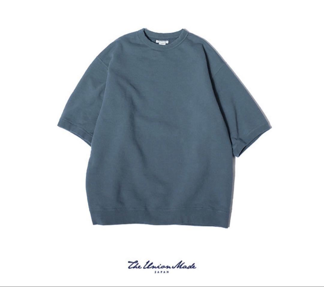 THE UNION THE FABRIC 半袖スウェット　ネイビー Lサイズ
