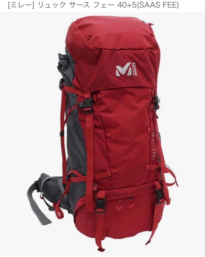4- MILLET サースフェー40 5 ザック Sレディース 旧ロゴ