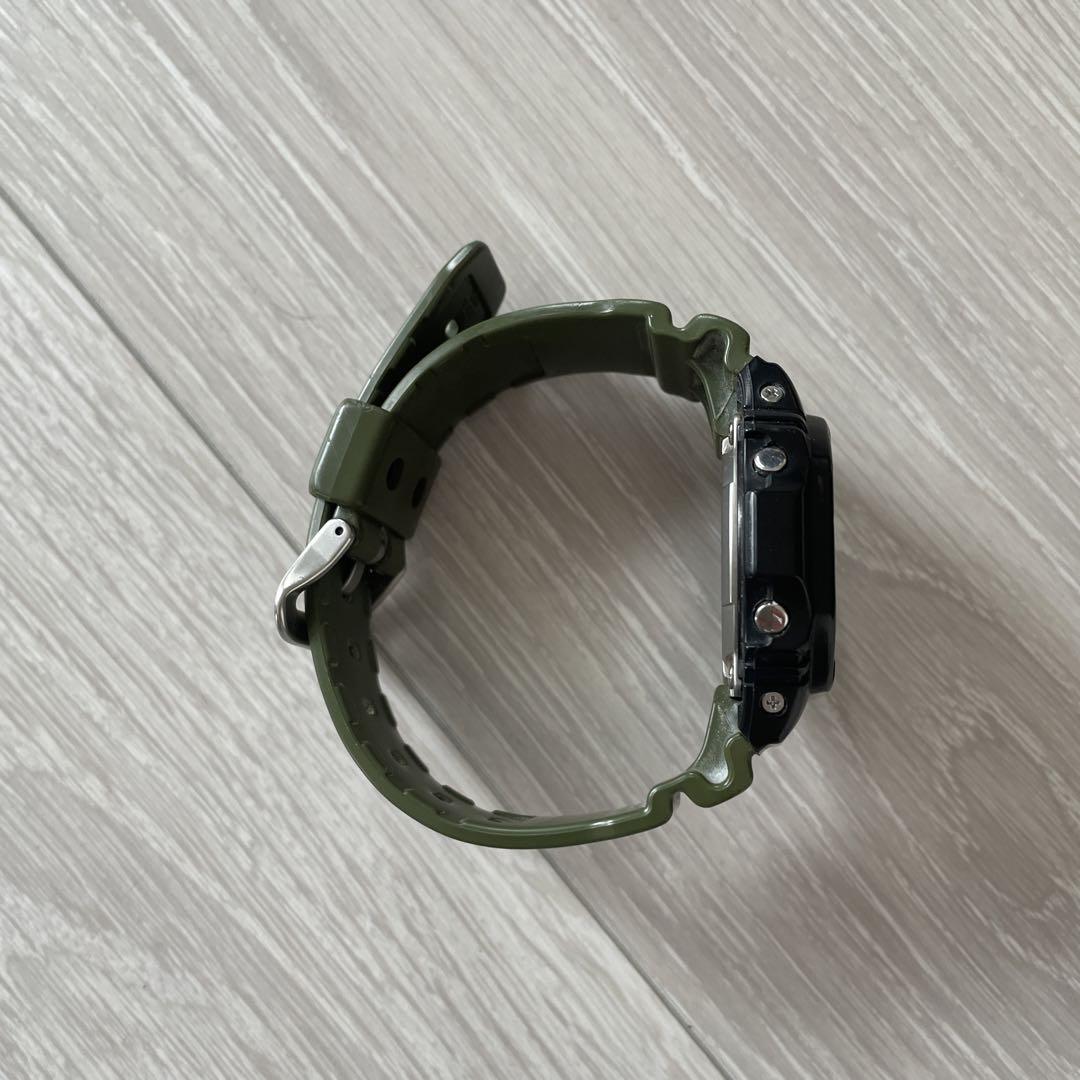 G-SHOCK ロンハーマンコラボ、デジタル腕時計 ブラック/オリーブ