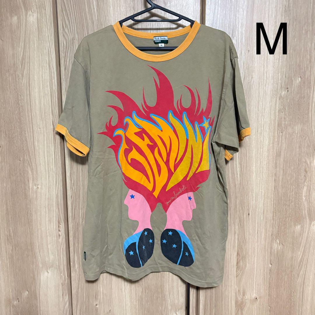 paul smithグラフィックプリント Tシャツ Mサイズ カーキ