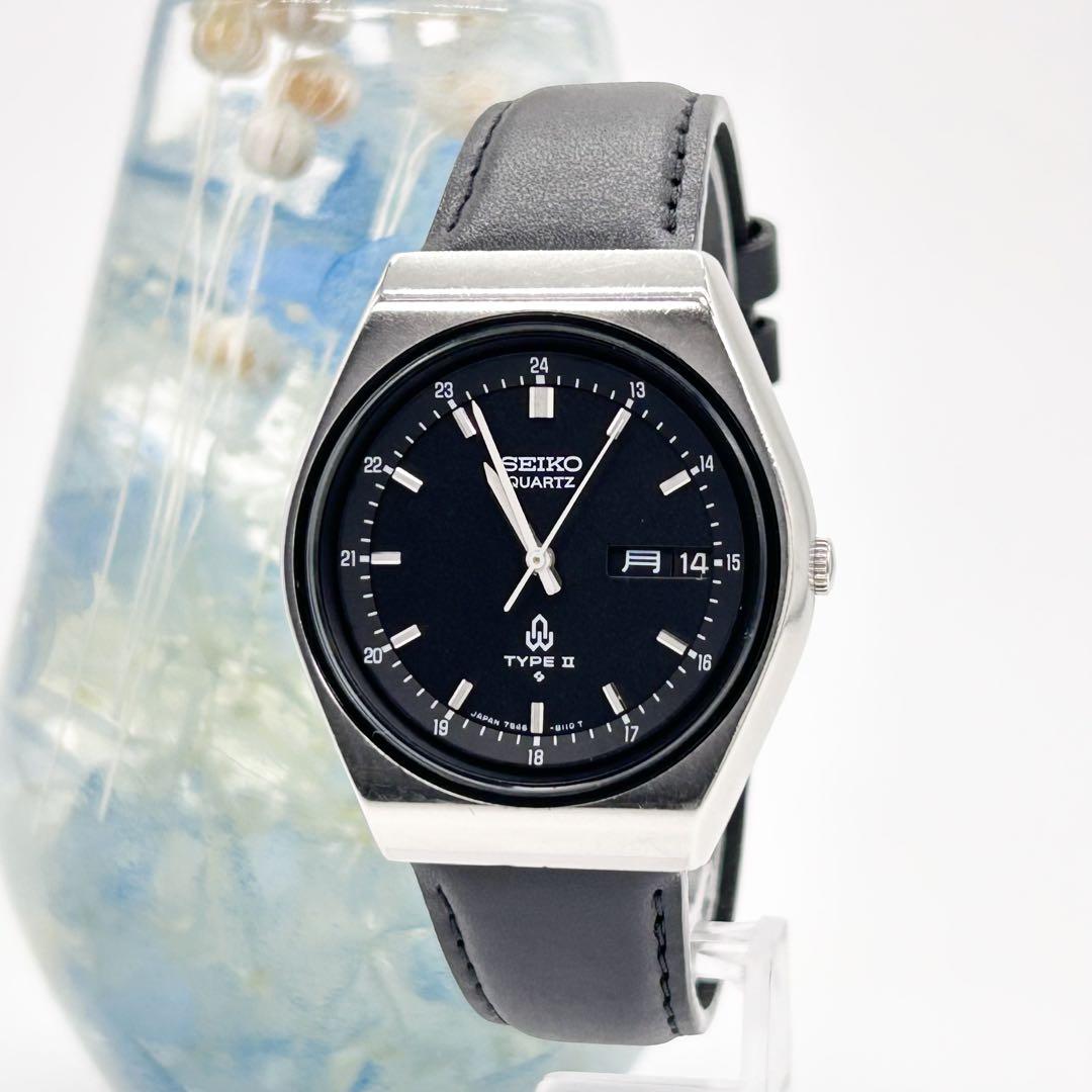 SEIKO セイコー TYPE II 7546-8090 クォーツ 腕時計