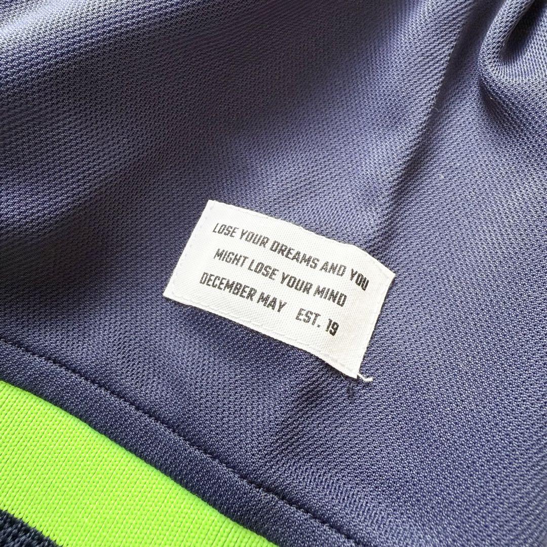 ディセンバーメイ ゴルフ モックネック シャツ XL ネイビー ロゴ