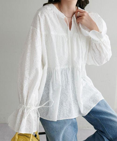 人気商品・限定商品ばかりの「超得 半額福袋」が販売開始 Discoat DCZ1031104A0013 生地ジャガードティアードブラウス トップス