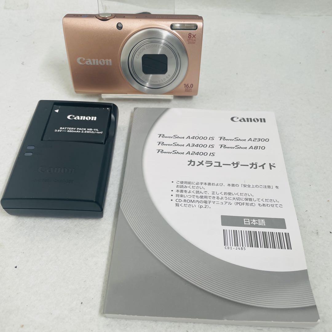 Canon デジカメ powershot a4000 is ピンク 動作品