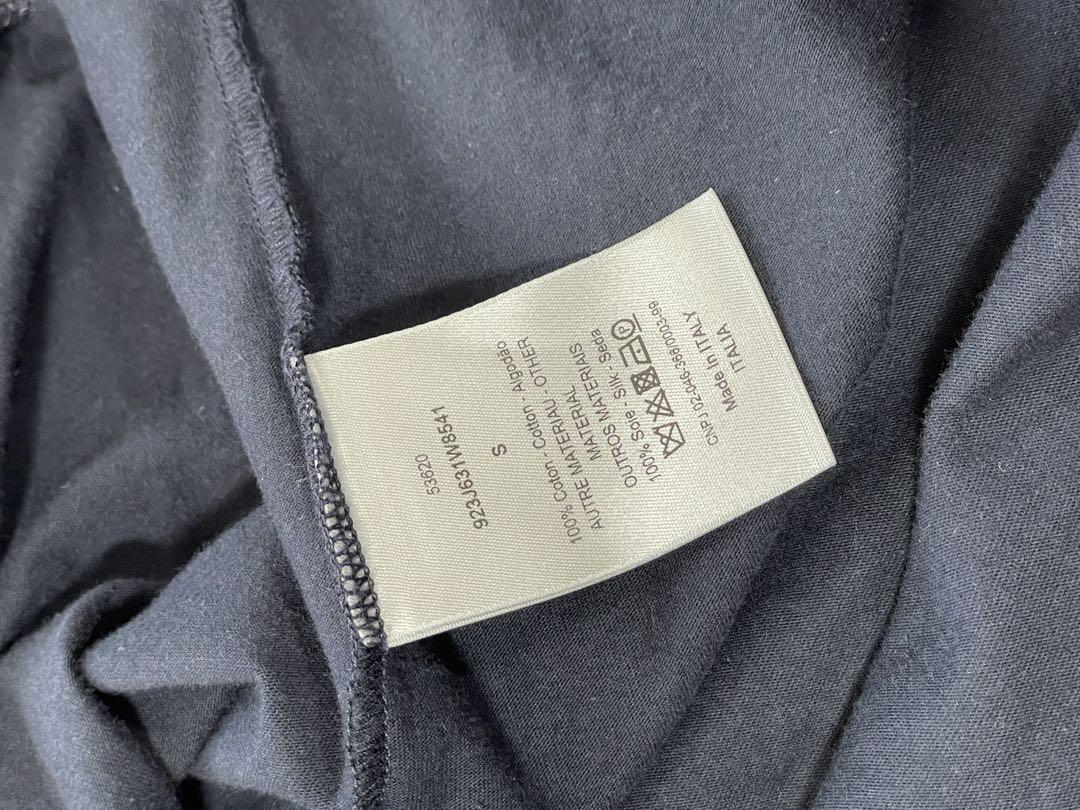 ディオール ロゴ Tシャツ ネイビー S