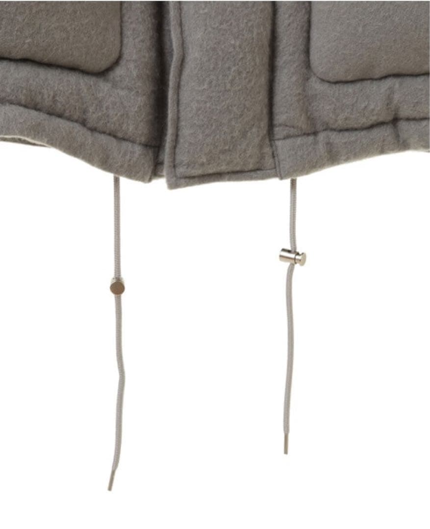 AURALEE BRUSHED ALPACA WOOL DOWN BLOUSON