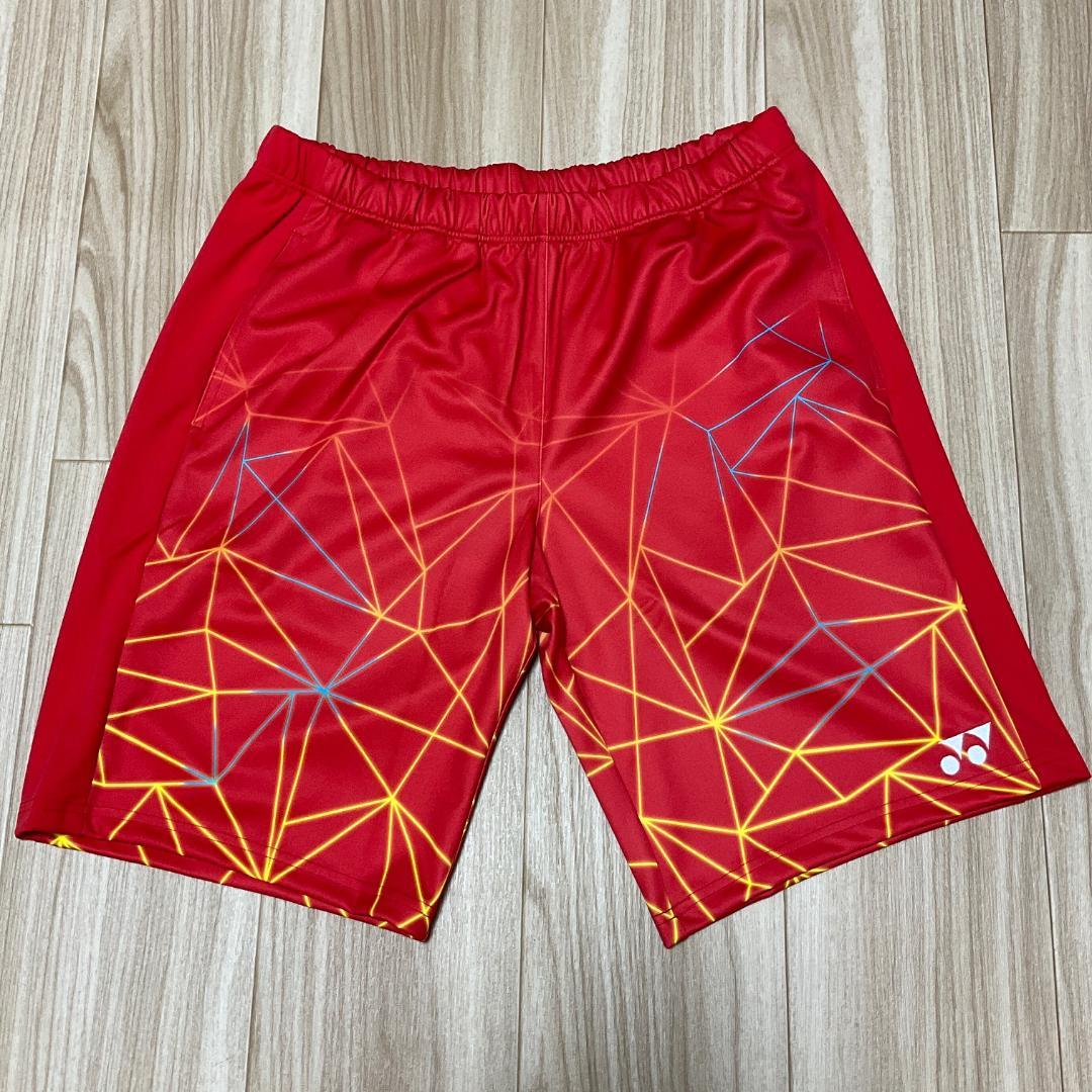YONEX 15123 ハーフパンツ XO 幾何学模様 全日本選手着用2XL(3L)・YONEX