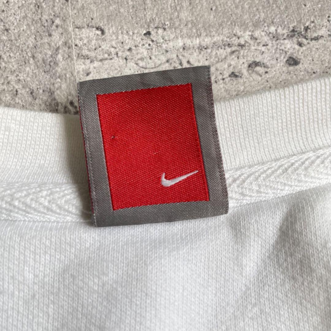 vintage NIKE ナイキ センターロゴ XL オーバー スウェット 白