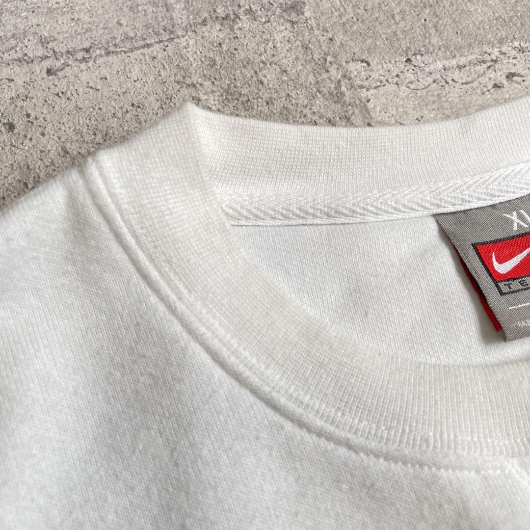 vintage NIKE ナイキ センターロゴ XL オーバー スウェット 白