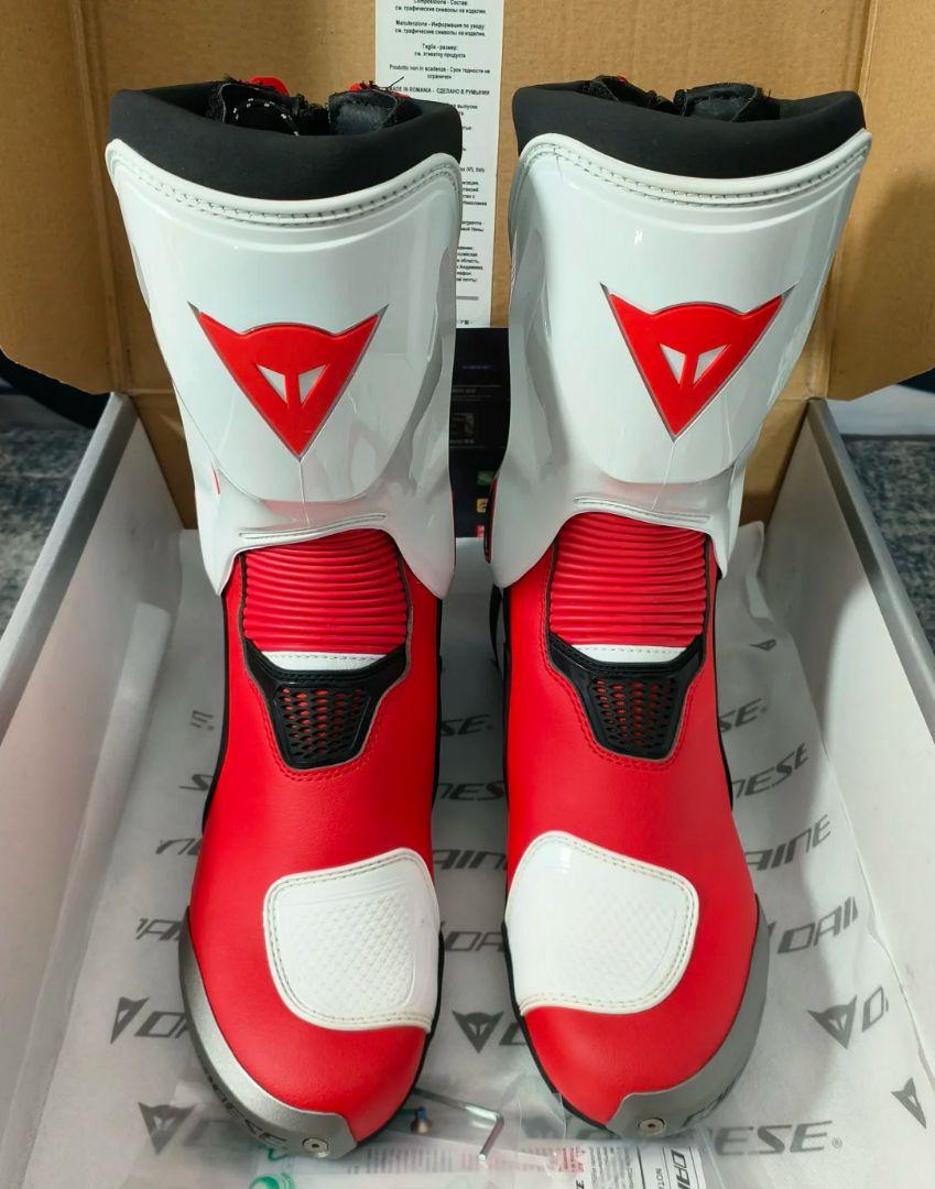 Dainese バイクブーツ レッド/ホワイト/ブラック サイズEU41 ダイネーゼ 【公式】TORQUE 3 OUT BOOTS 安心の修理保証付き