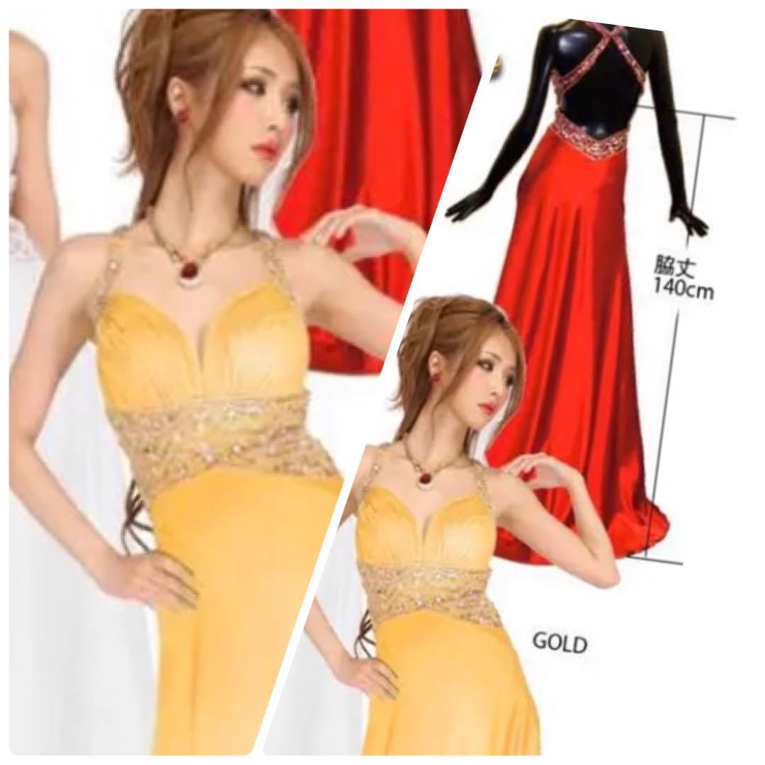 エンジェルアール ゴールドビーズ装飾ナイトドレスS