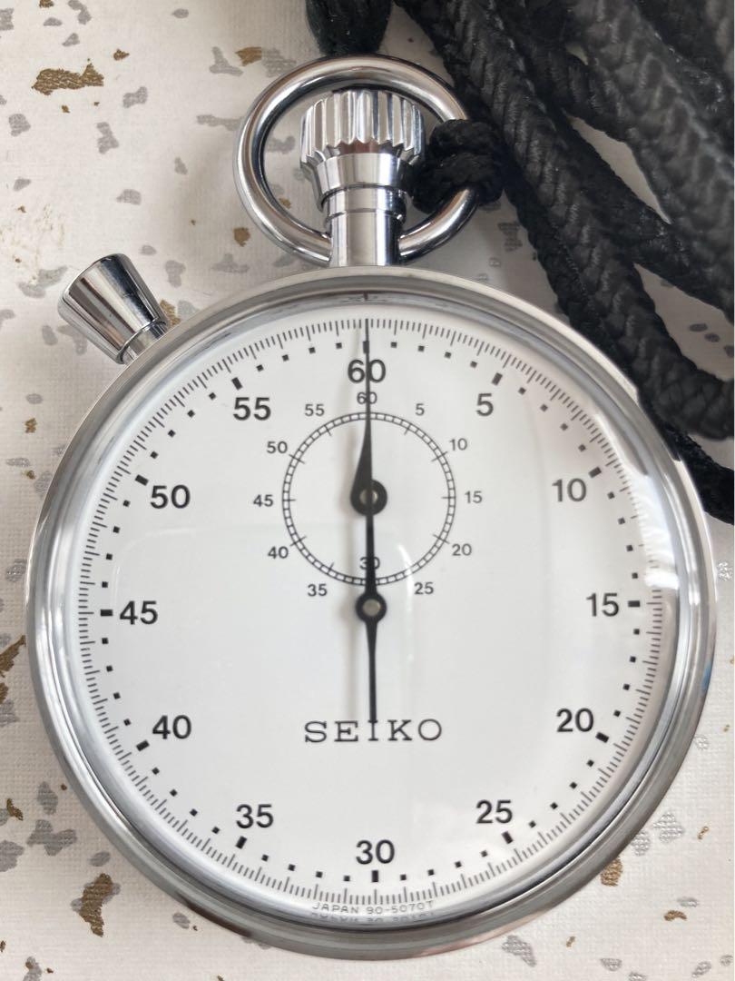 【希少】1970年代　SEIKO セイコー ストップウォッチ 手巻き アナログ 希少】1970年代SEIKO セイコー ストップウォッチ 手巻き アナログ