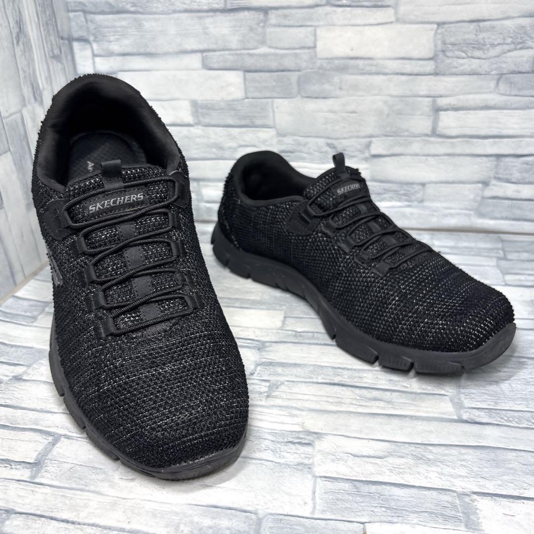 スケッチァーズ♡スニーカー♡ブラック ✨美品✨SKECHERS スケッチャーズ スニーカー ブラック 26cm