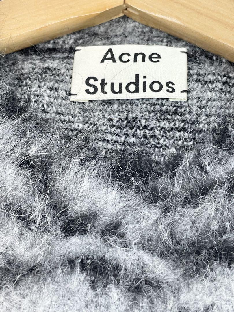 Acne Studios アルパカの毛を纏ったシマウマ・ゼブラ柄ニットXS