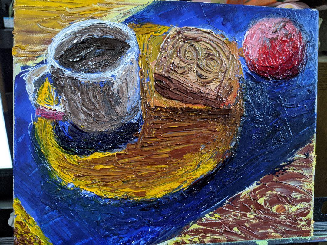 960円 日本最級 油絵 静物画