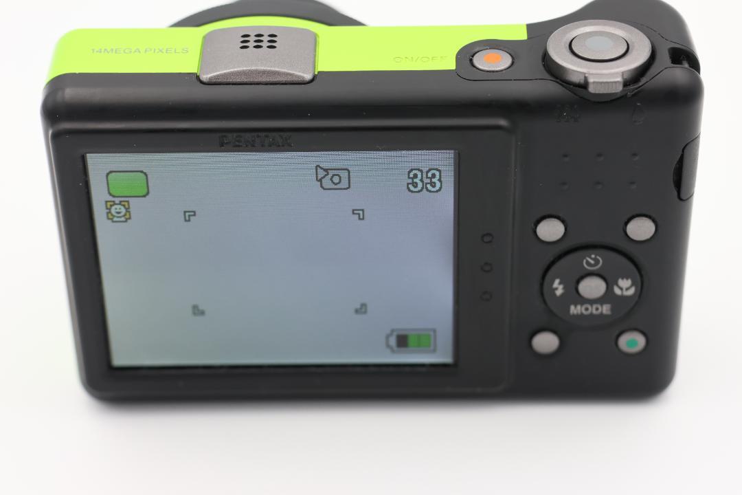【動作確認済み】PENTAX optio RZ10 ライムグリーン