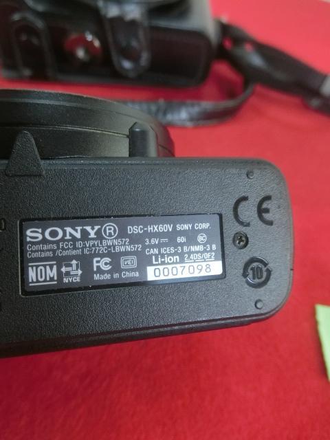 254：SONY DSC-HX60V　ソニー　デジカメ　ジャンク