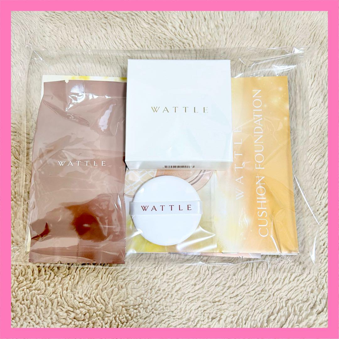 wattle クッションファンデーションマットカバー2個セット 楽天市場】【リフィル単品】【ホコニコ公式販売店】 wattle
