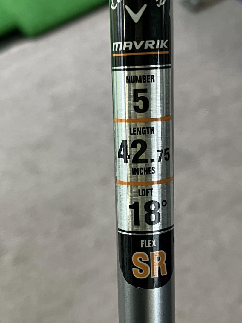 MAVRIKマーベリック　FW #5、ロフト18°、42.75インチ、SR