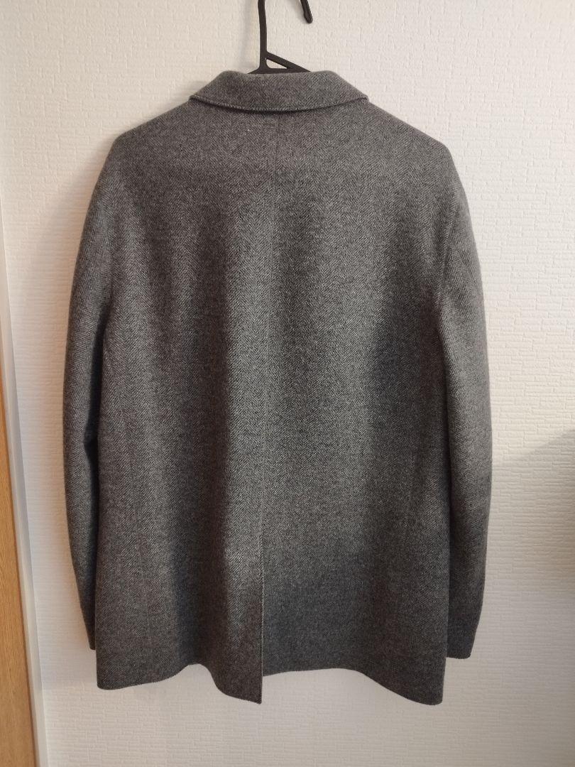 メンズ BURNS＆FACTORY ウールジャケット カシミア混 グレー
