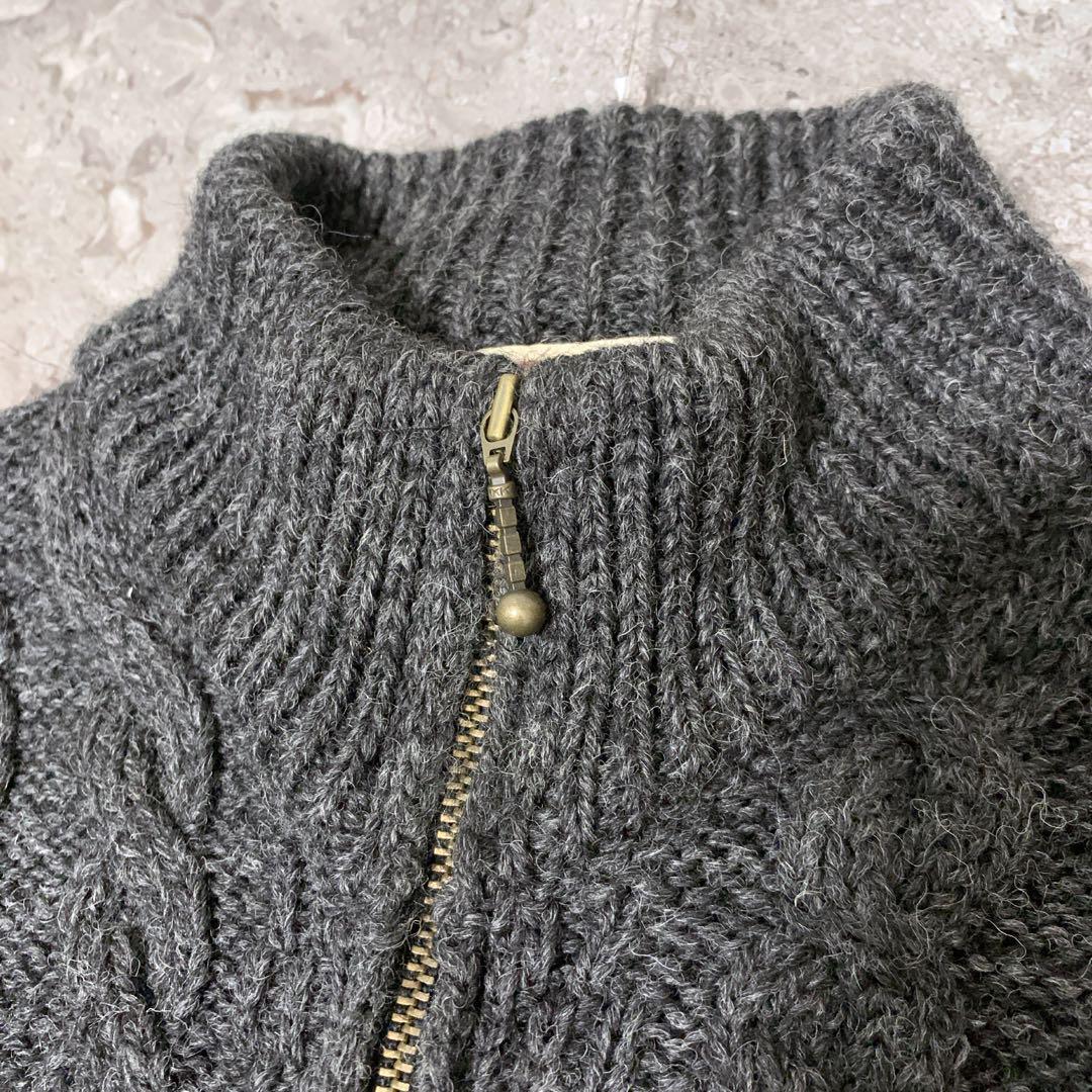 90s/アイルランド製】CarraigDonn ドライバーズニット ケーブル編