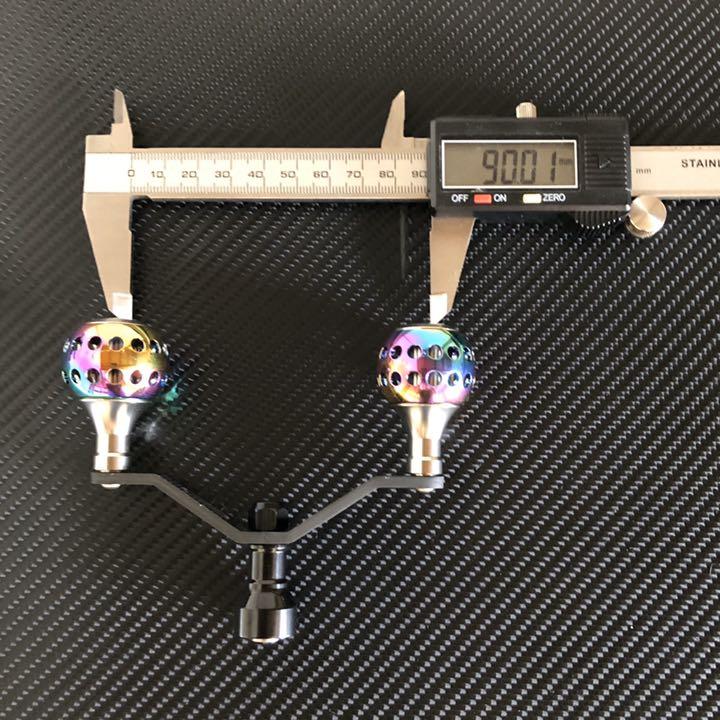DAIWA用スピニングリールカーボンダブルハンドル アルミハンドルノブセット