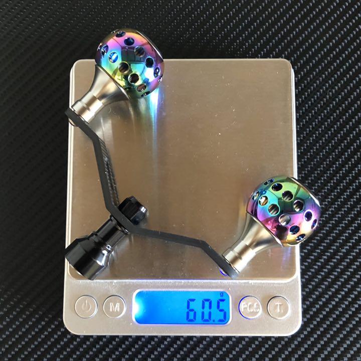 DAIWA用スピニングリールカーボンダブルハンドル アルミハンドルノブセット