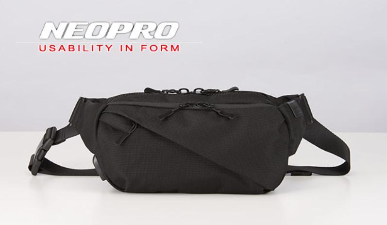 エンドー鞄 NEOPRO BLACK ウエストアンドボディUSB