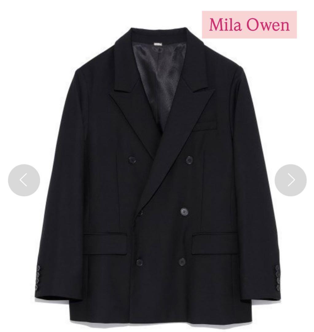 mila owen】ピークドラペルダブルスーツジャケット - メルカリ mila owen】ピークドラペルダブルスーツジャケット - メルカリ