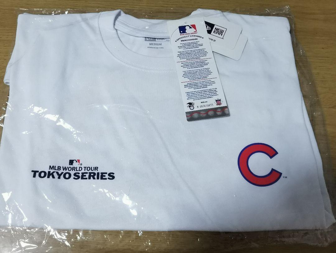 【大特価☆】サイズM☆MLB 東京開幕戦 Tシャツ ニューエラ 白 カブス