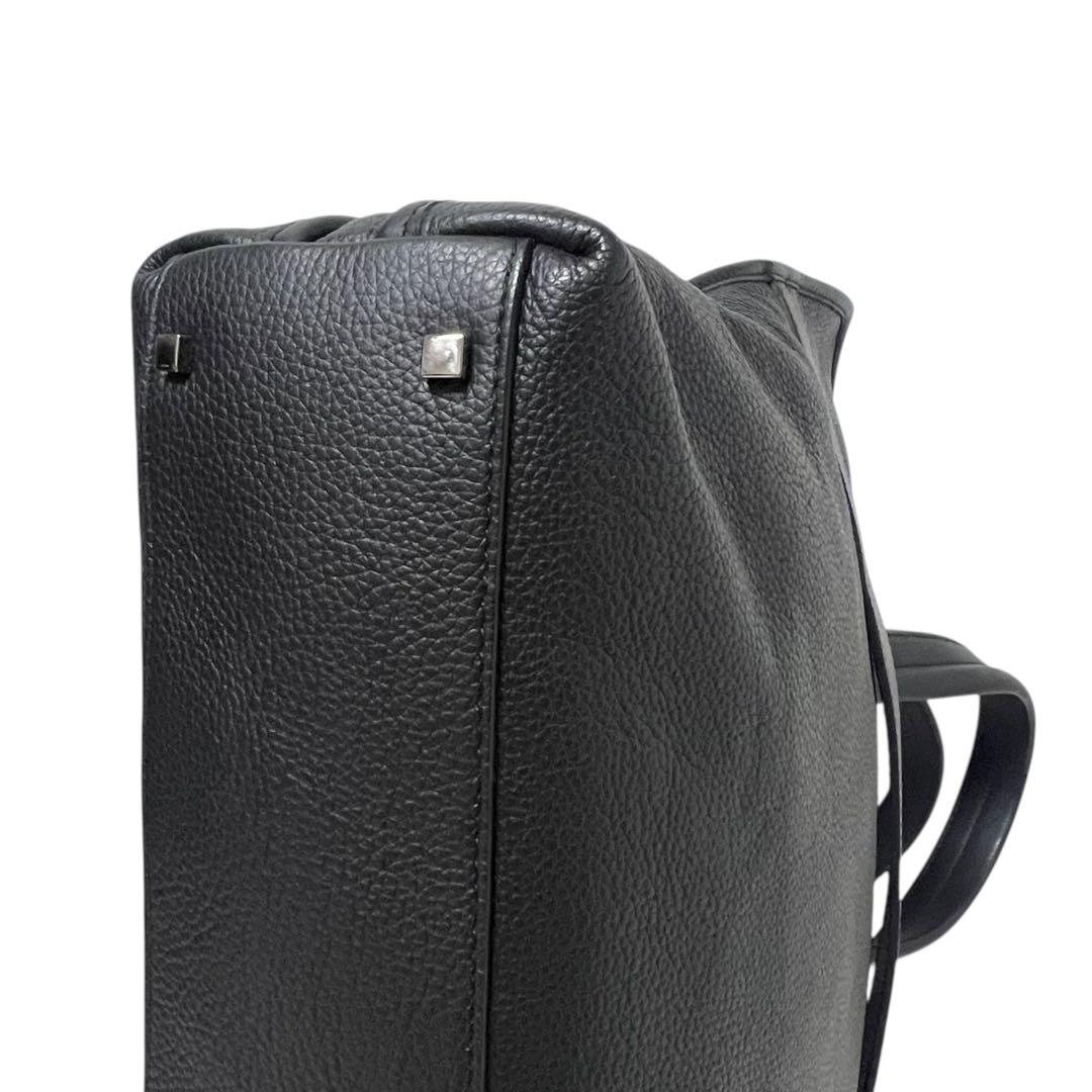 FURLA フルラ 牛革 ビジネスバッグ ブリーフケース メンズ ブラック 美品