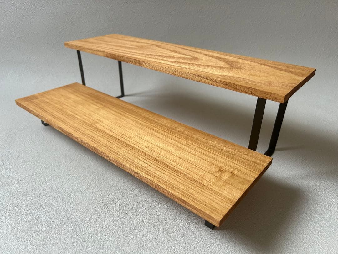 ハンドメイド　マルシェラック マルシェ3段ディスプレイラック横型の通販・販売 － 木製雑貨の