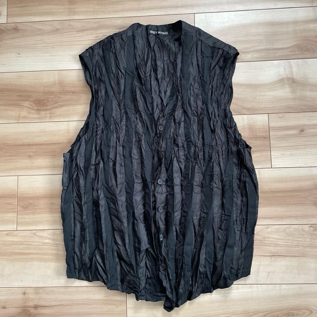 イッセイミヤケ メンISSEY MIYAKE MEN シワ加工リバーシブル