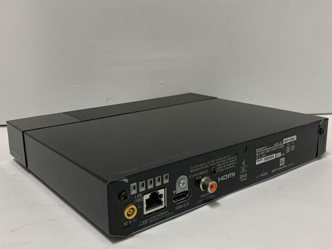 SONY ブルーレイプレイヤー BDP-S1500 リモコン・取説付き