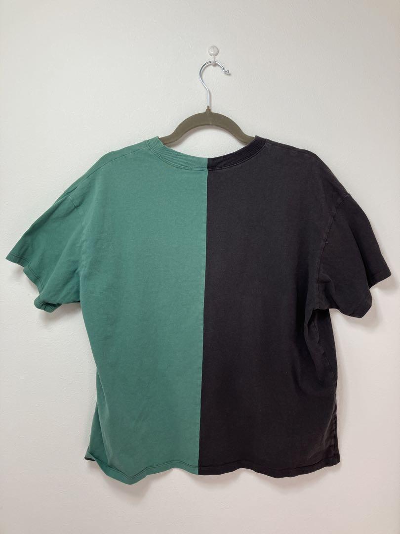 アメリカン　フッドボール　Tシャツ ツートン　90s 夏　夏物　夏服　インポート