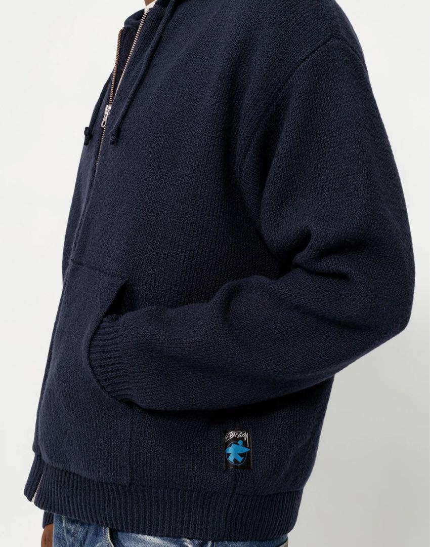 トップス HOODED ZIP SWEATER stussy