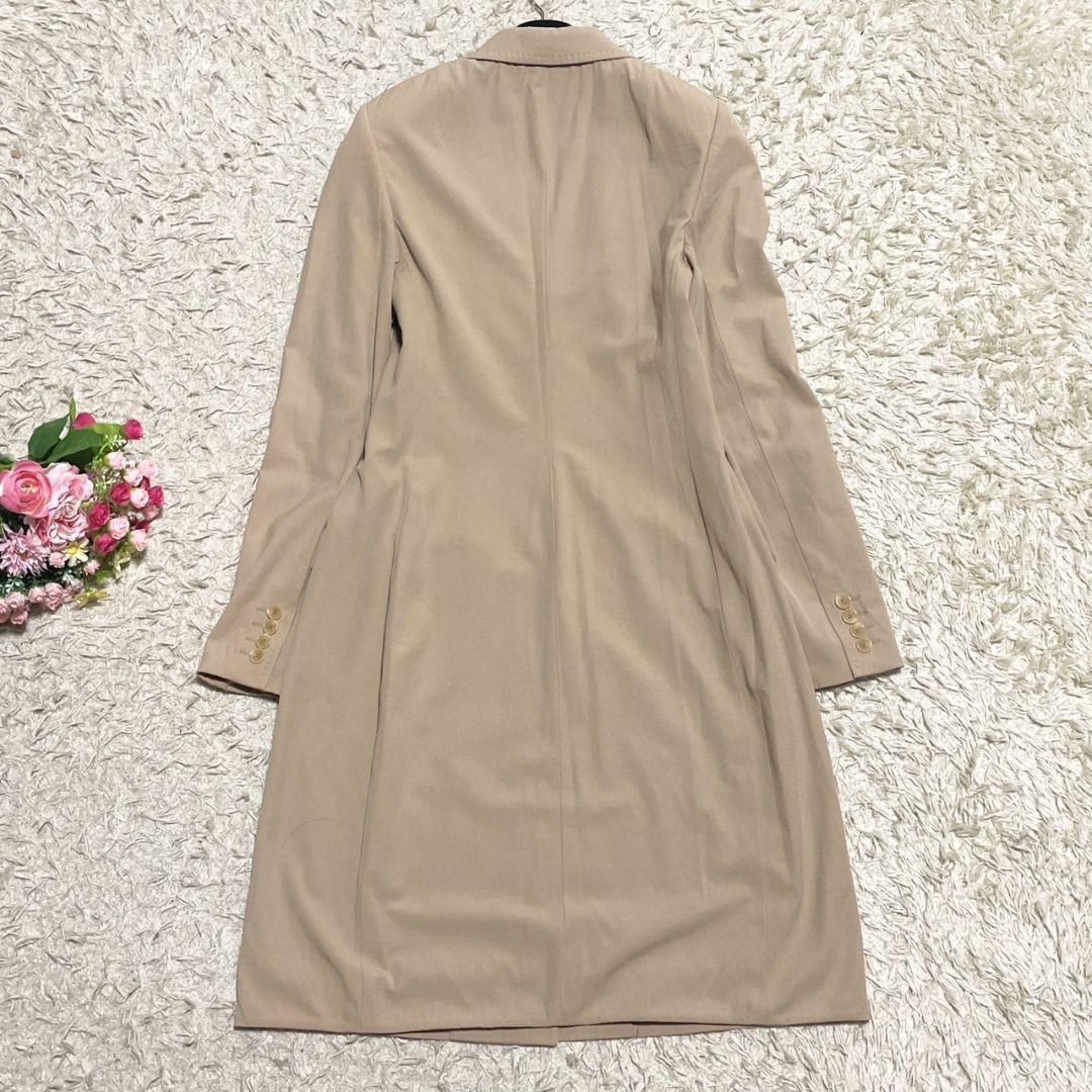 美品】ドルチェ＆ガッバーナ 裏地レオパード ロングコート ベージュ