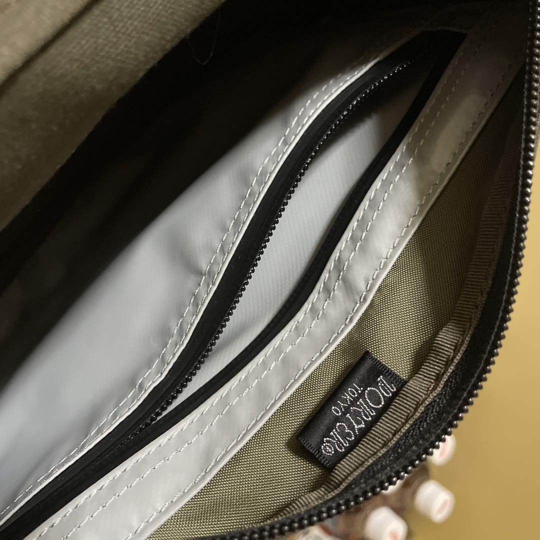 PORTER ビートショルダーバッグ　コットンキャンバス　グリーン