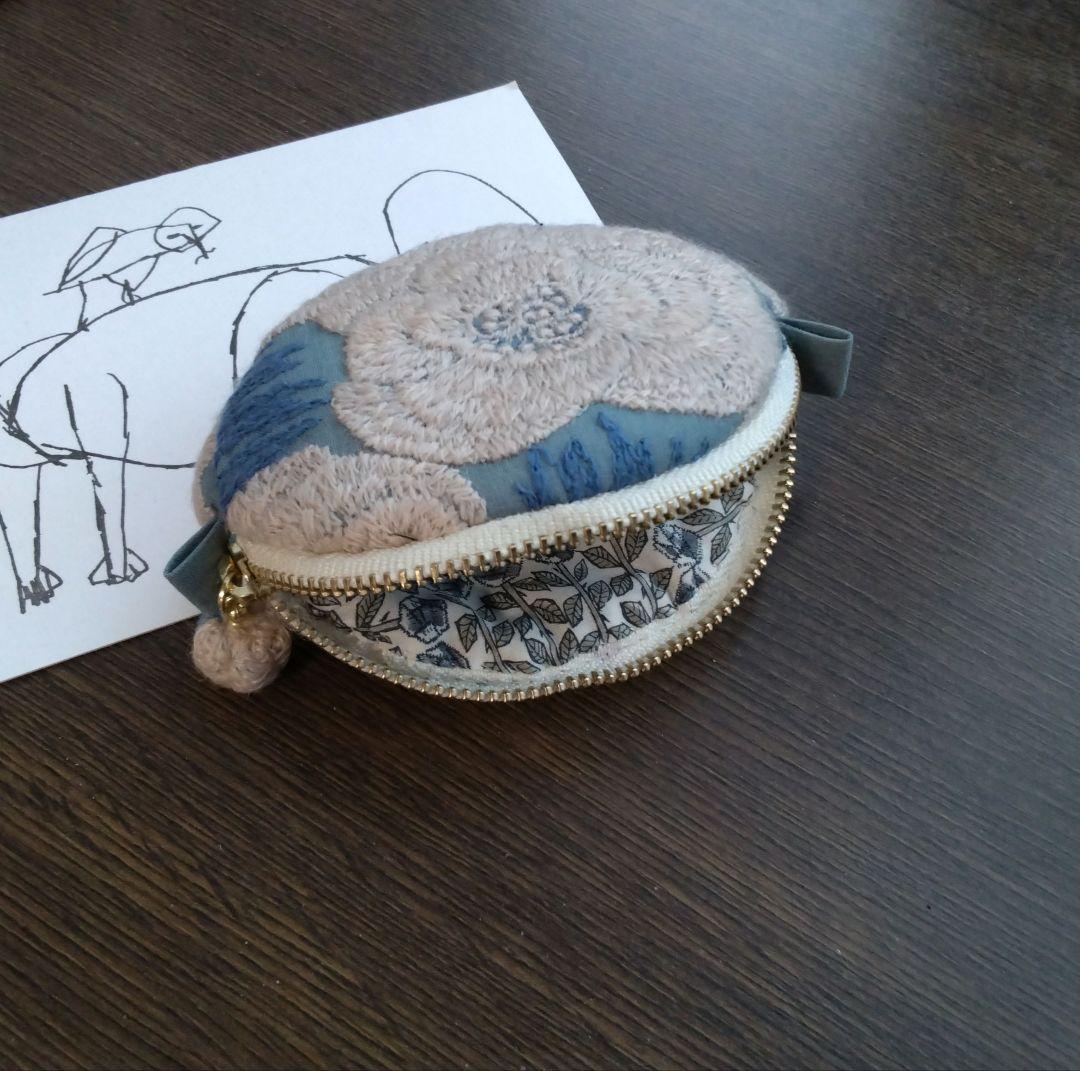 ミナペルホネン　ハギレ　ふっくらポーチ　ハンドメイド