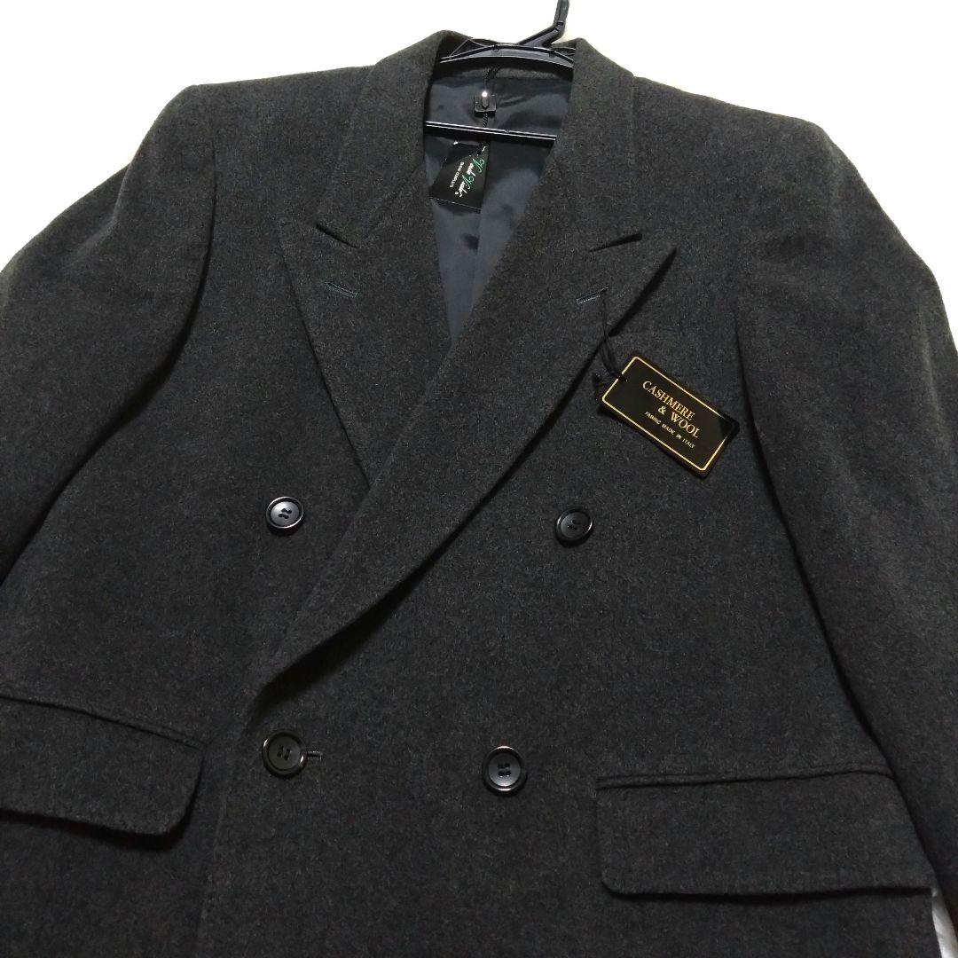 【未使用 タグ付き】 Verde Viale ダブルチェスターコート カシミア混