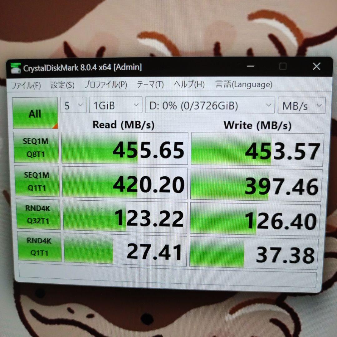 crucial BX500 4TB SATA 2.5インチSSD 動作確認済