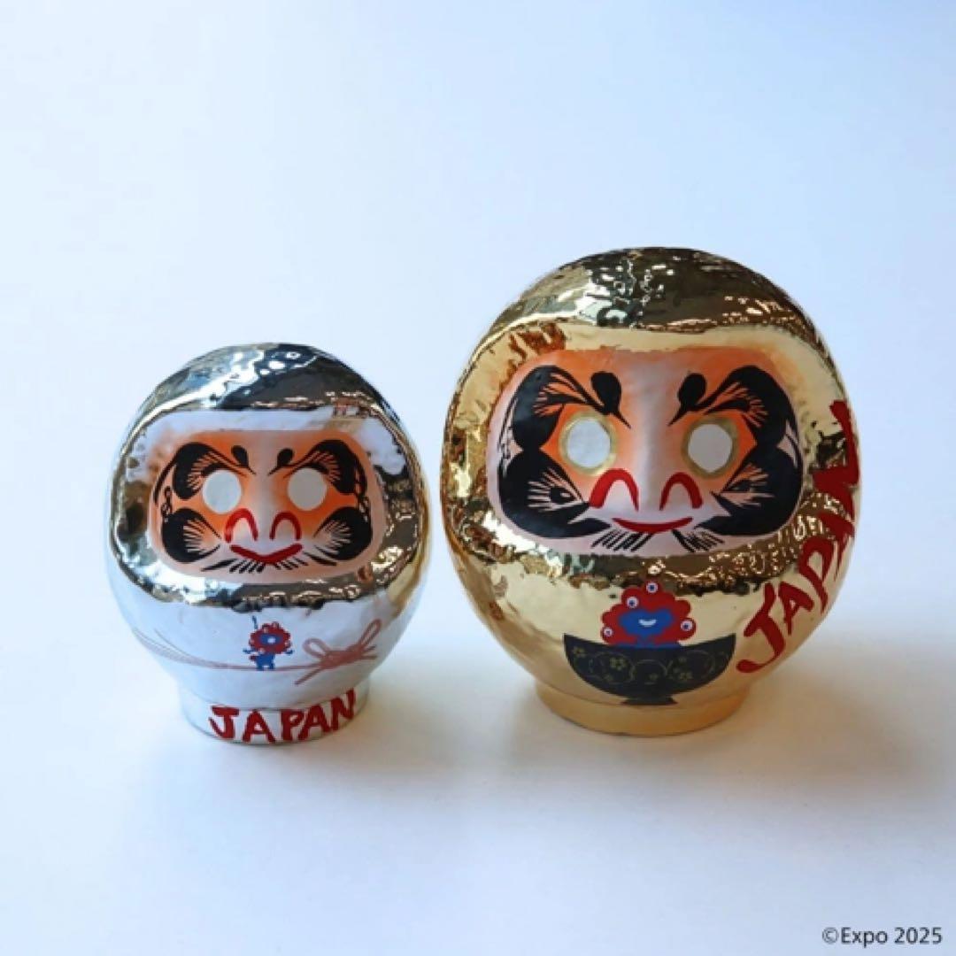 ミャクミャク 高崎だるま シルバー-ゴールド EXPO2025 万博新品、♥