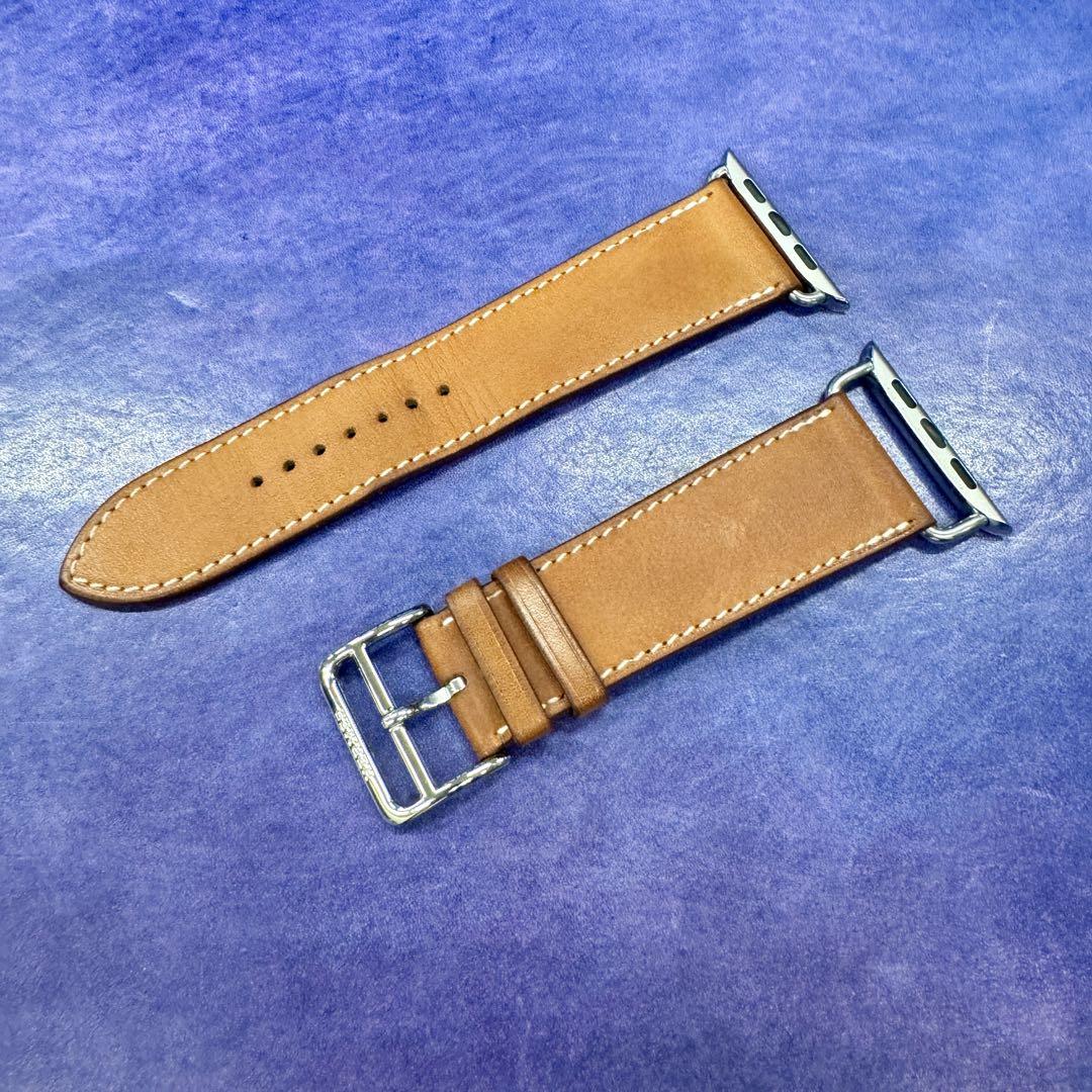 エルメス　レザーベルト　Apple Watch 44mm