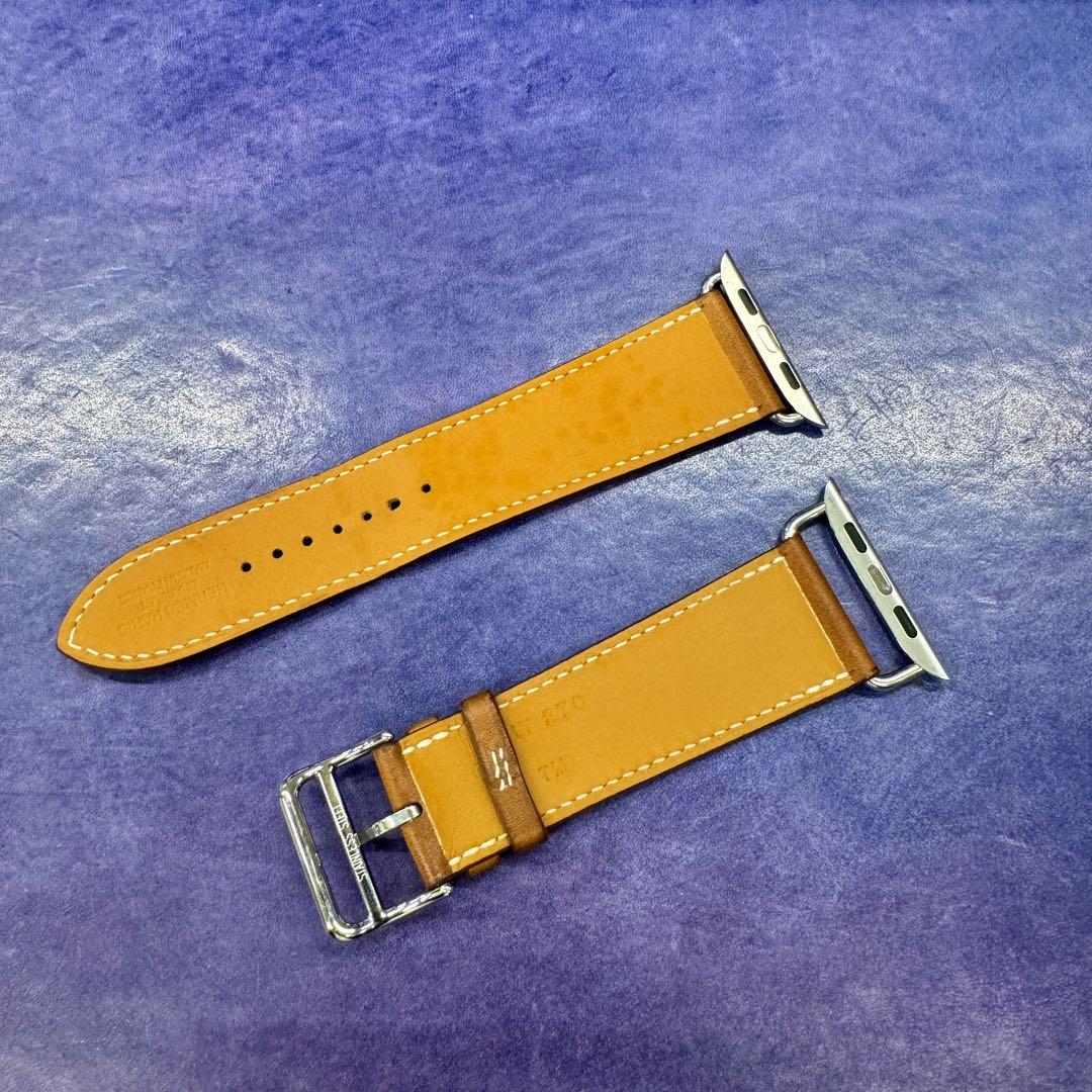 エルメス　レザーベルト　Apple Watch 44mm