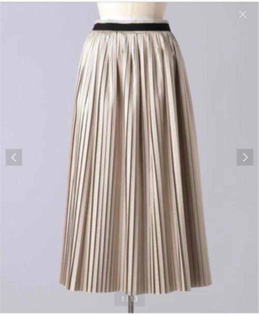 BLAMINK ブラミンク【新品】ゴールドラメプリーツスカート 38