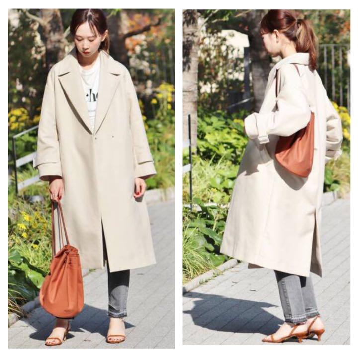新品☆IENA☆コットンWクロスオーバーチェスターコート