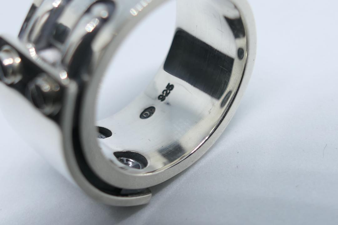 新品　未使用　21号　ドクターモンロー　ビス　プレート　リング　ワイド　指輪 専門店では 新品 ドクターモンロー 未使用 リング プレート ビス